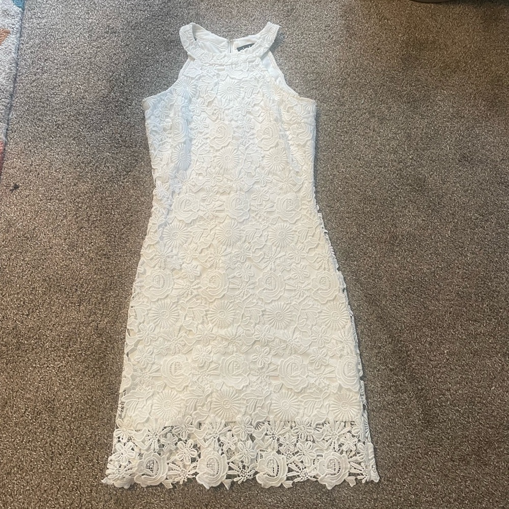 Small lulus white lace dress